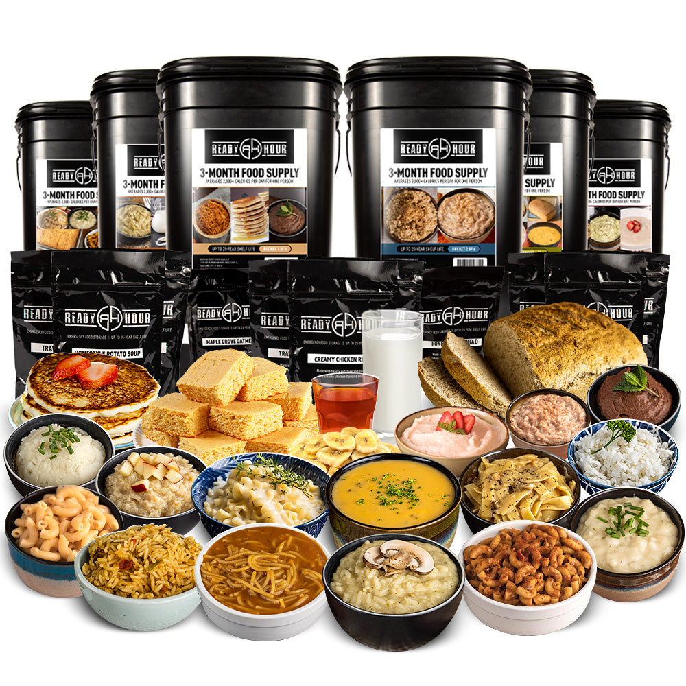 3-Month Emergency Food Supply (2,000+ calories/day) - Special Partner Offer