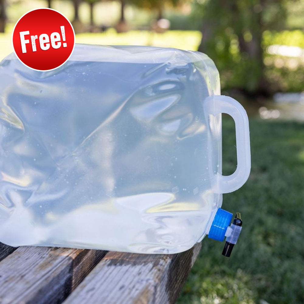 Collapsible water container included in Independence Day Bundle