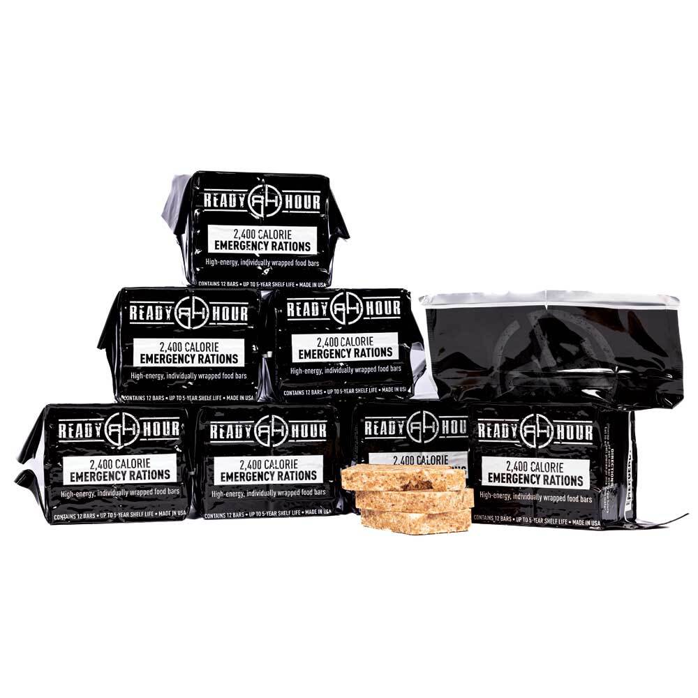 Emergency Ration Bars by Ready Hour 7-Pack (16,800 Calories Total)