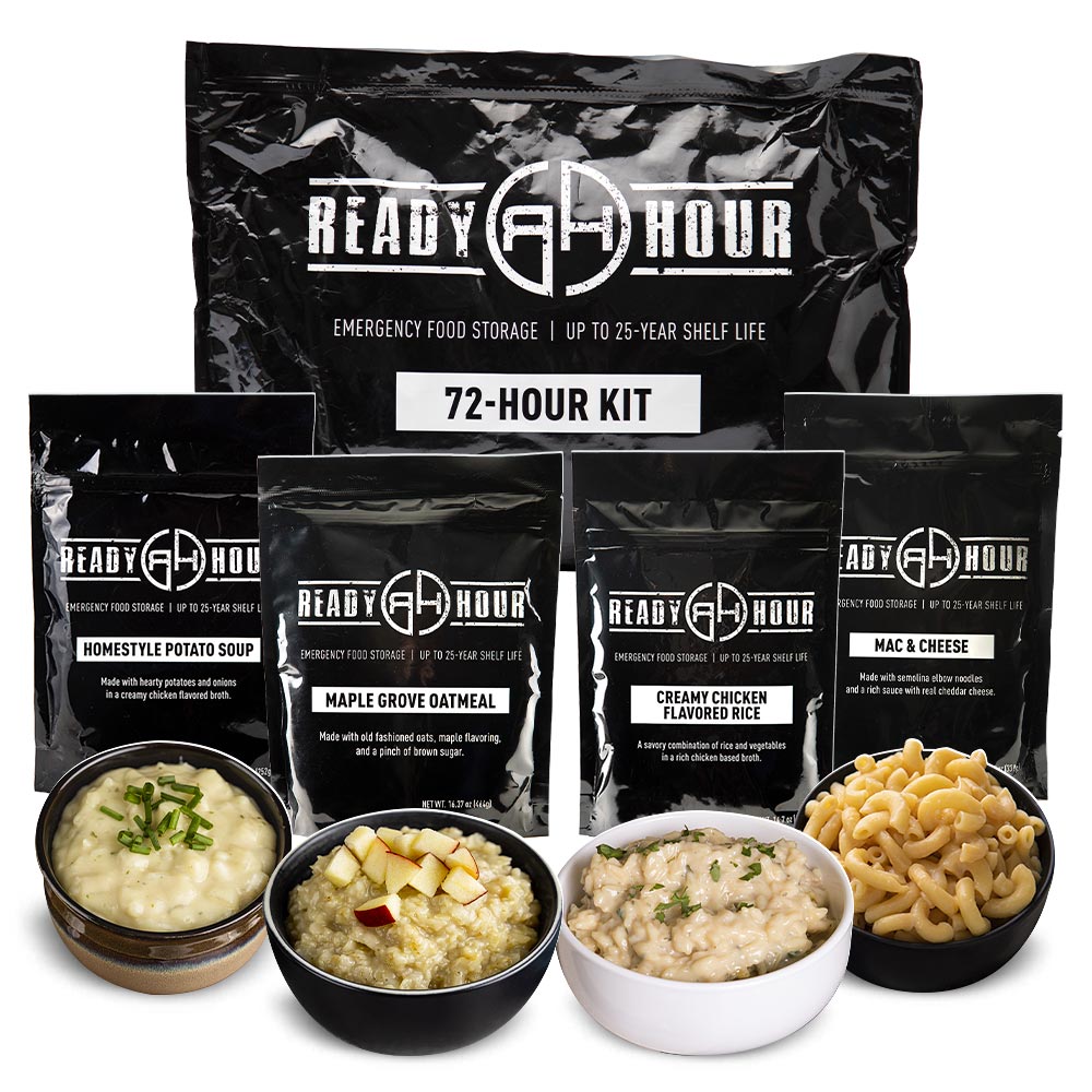 4-Week Emergency Food Supply PLUS 4 FREE 72-Hour Food Kits (2,000+ calories/day)