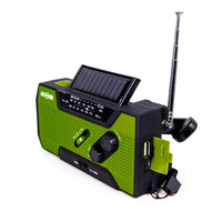 Thumbnail for 4-in-1 Emergency Solar Flashlight & AM/FM/Weather Radio w/ Hand Crank by Ready Hour - DM