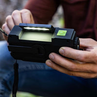 Thumbnail for 4-in-1 Emergency Solar Flashlight & AM/FM/Weather Radio w/ Hand Crank by Ready Hour - DM