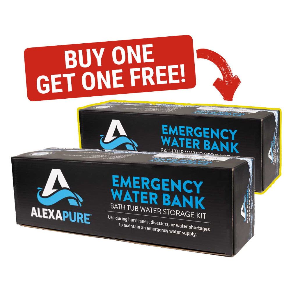 BOGO: Emergency Water Bank with Pump by Alexapure (65 gallons)