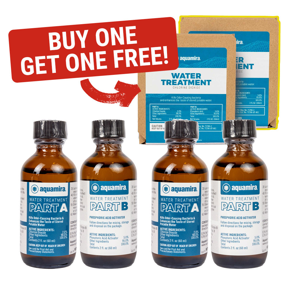 BOGO: Chlorine Dioxide Water Treatment (treats 60 gallons) by Aquamira