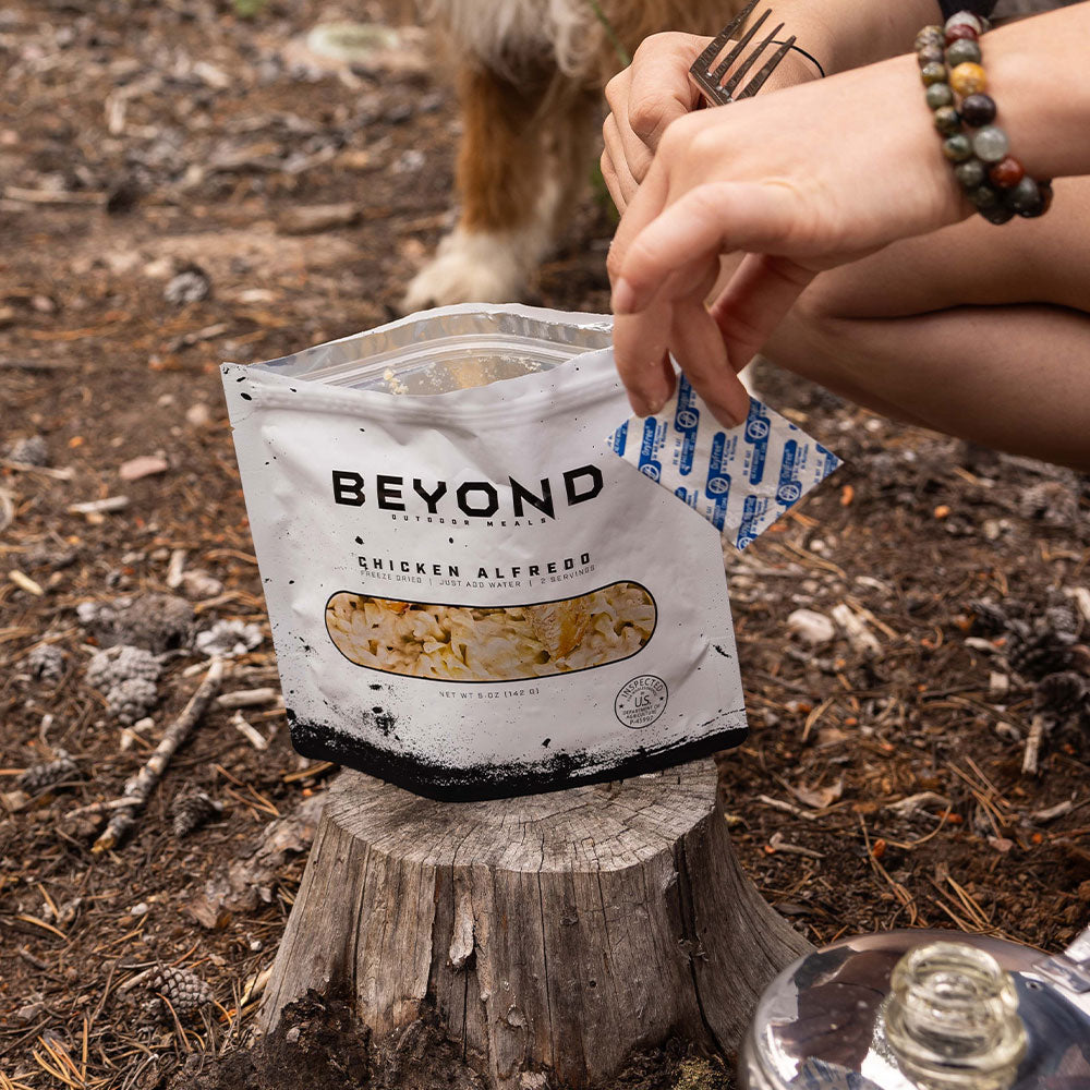 Chicken Alfredo Pouch by Beyond Outdoor Meals (710 calories, 2 servings)