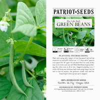 Thumbnail for Heirloom Blue Lake Bush Beans (56.75mg) by Patriot Seeds