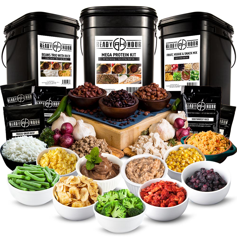 Top Food Storage Add-Ons - Bucket Trio Kit (304 servings, 3 buckets) - Direct Mail Exclusive