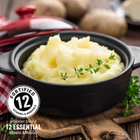 Thumbnail for cherrywood mashed potatoes prepared in a black bowl