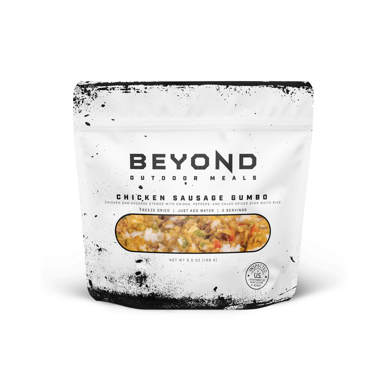 Chicken Sausage Gumbo Pouch by Beyond Outdoor Meals (710 Calories, 2 Servings)