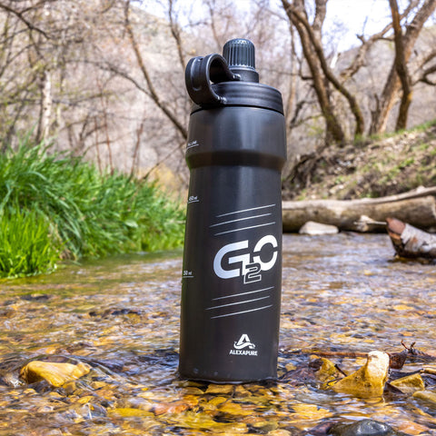 Image of G2O Bottle by Aquamira with a FREE extra G2O Filter