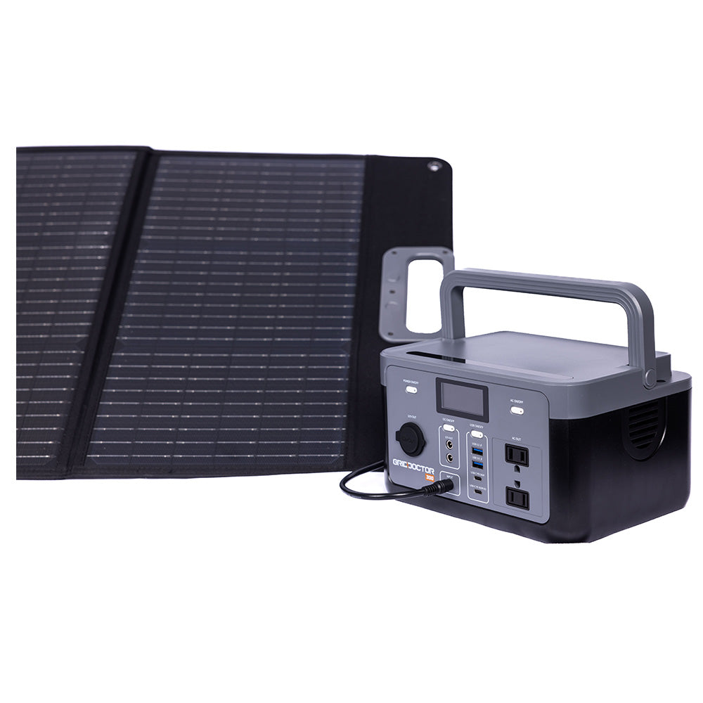 Grid Doctor 300 Solar Generator System w/ FREE 100W Solar Panel