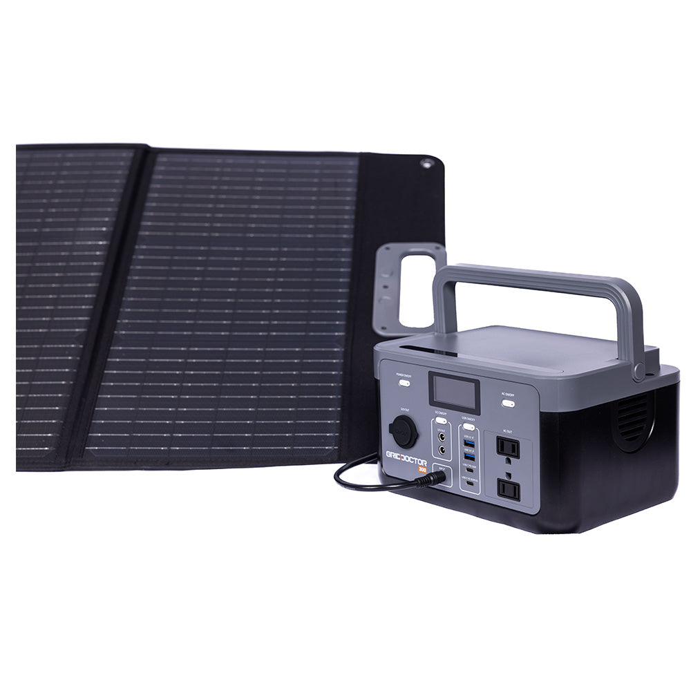 Grid Doctor 300 Solar Generator System + FREE 100W Solar Panel