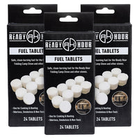 Thumbnail for 3 Pack of 24 Smokeless Solid Fuel Tablets (Hexamine) by Ready Hour (72 total)