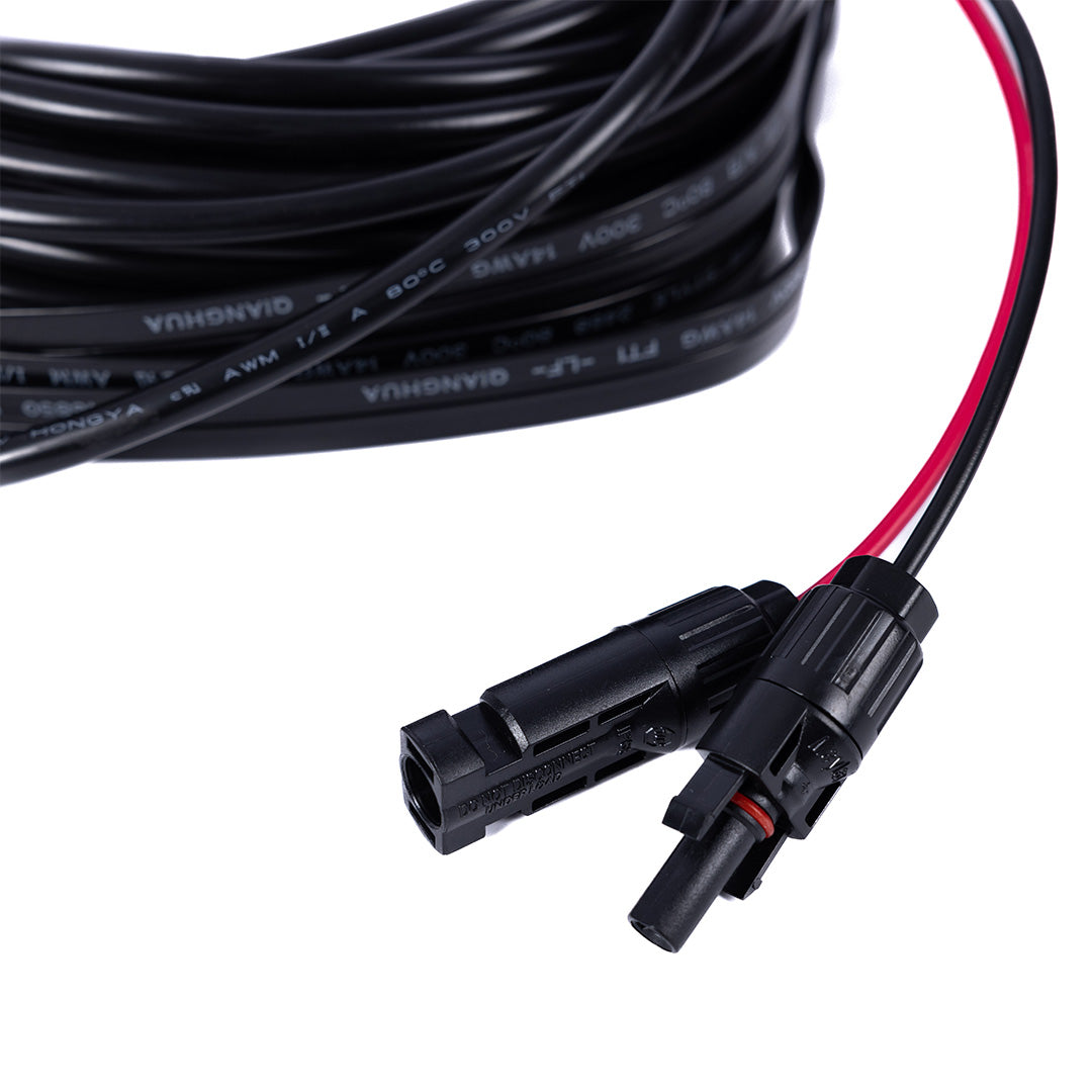 Extension cord plug close-up for the 2200 & 3300 Solar Generators by Grid Doctor