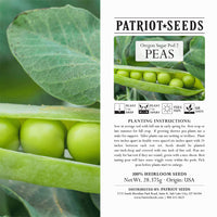 Thumbnail for Heirloom Oregon Sugar Pod #2 Pea Seeds (28.375g) by Patriot Seeds