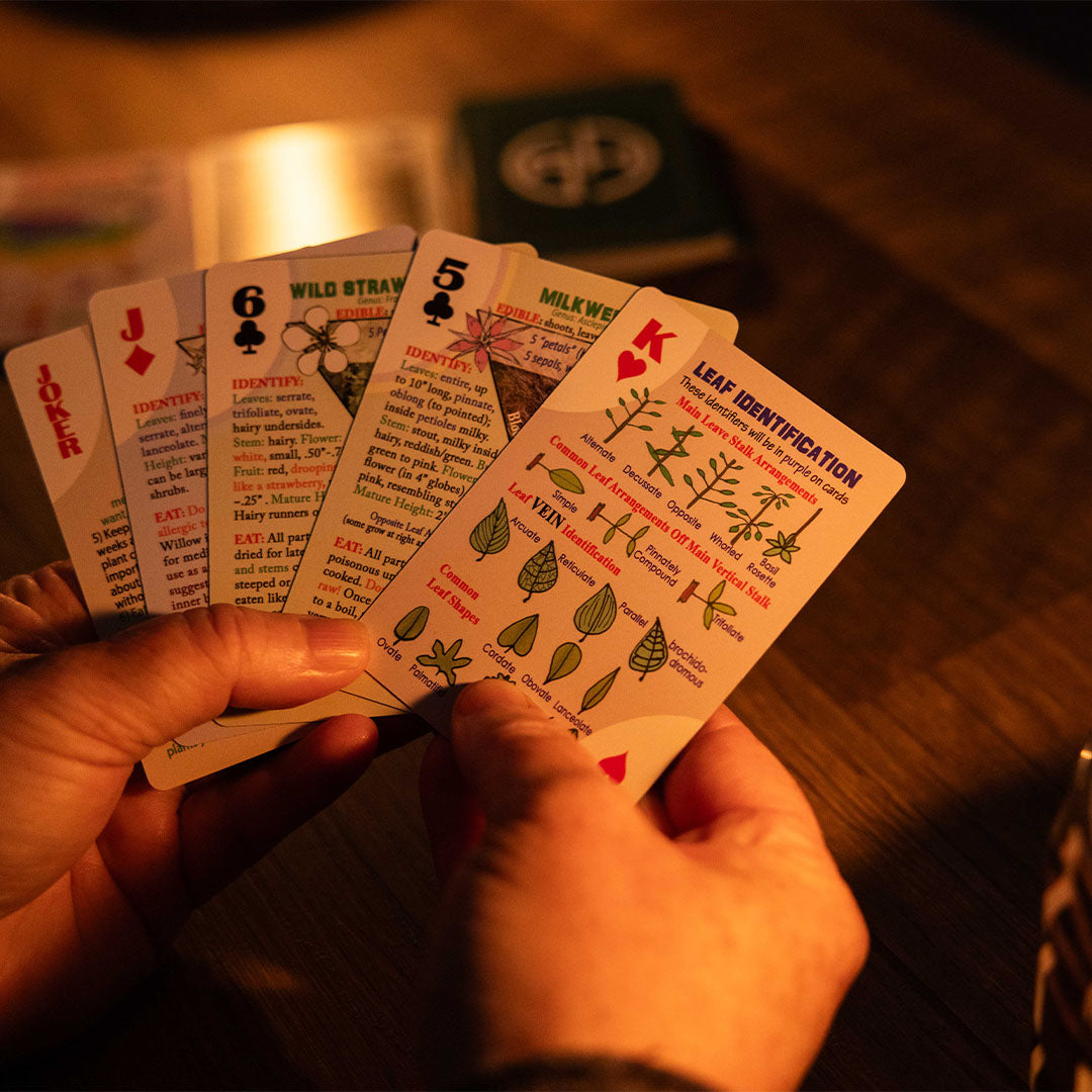 Wild Plants Playing Cards fanned out