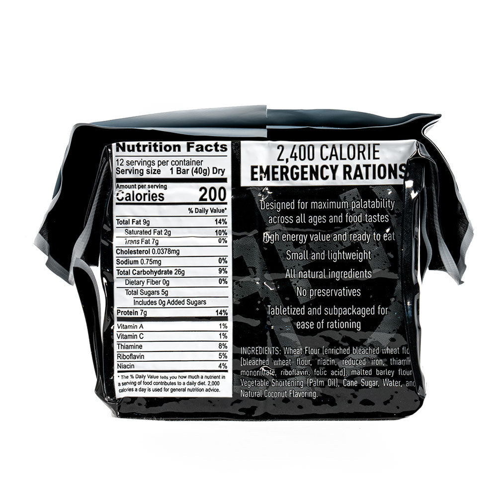 Emergency Ration Bars by Ready Hour 7-Pack (16,800 Calories Total)