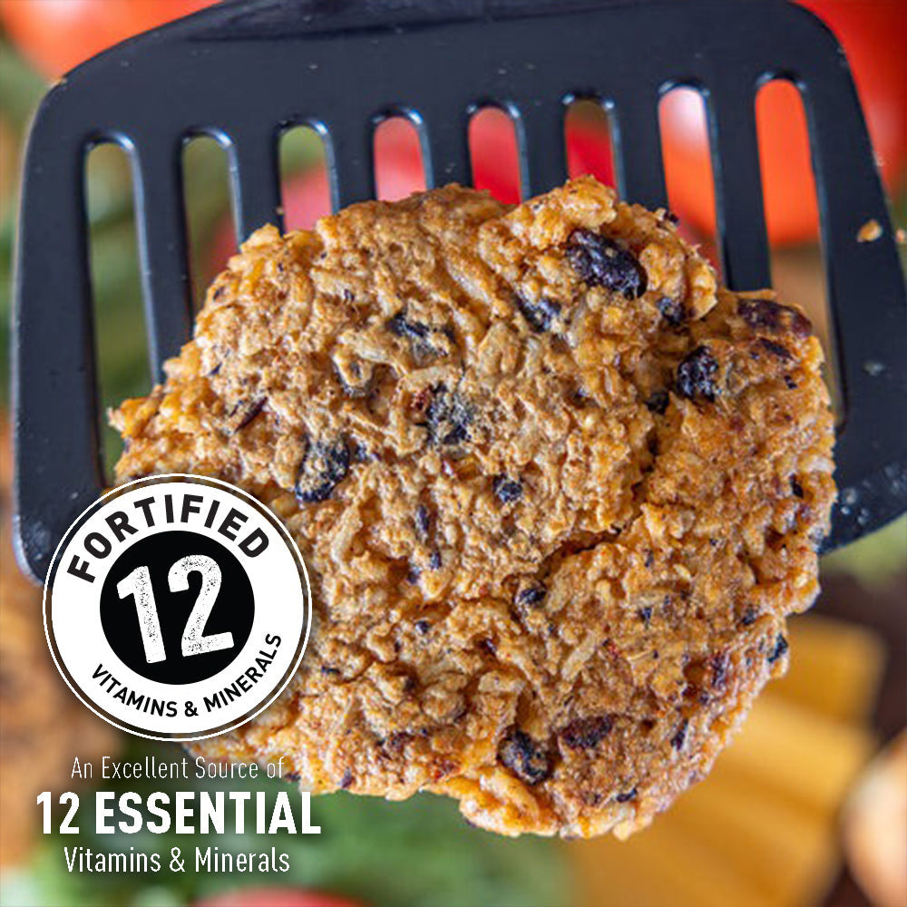 Ready Hour's Black Bean Burger Mix with 12 Essential Vitamins & Minerals