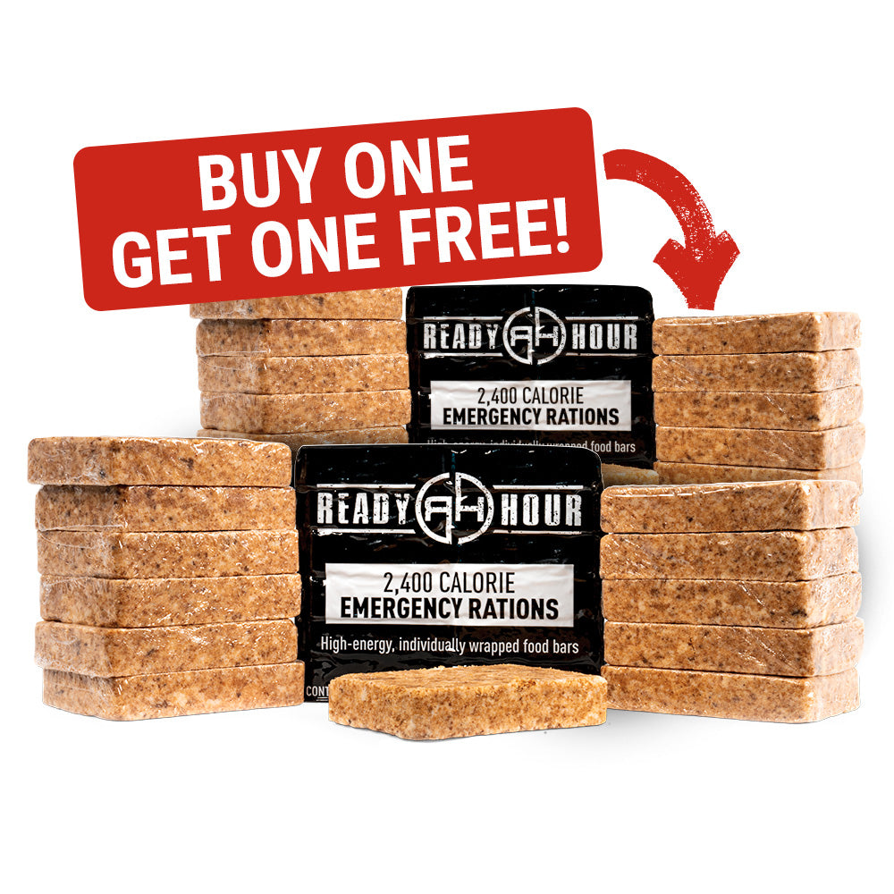 BOGO: 2,400 Calories Emergency Ration Bars by Ready Hour