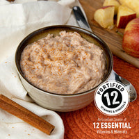 Thumbnail for Bowl of hearty oatmeal wit 12 essential vitamins and minerals