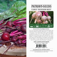 Thumbnail for early wonder beets package label