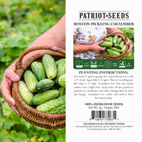 Thumbnail for boston pickling seeds package label