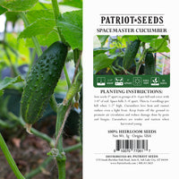 Thumbnail for spacemaster cucumber seeds package label