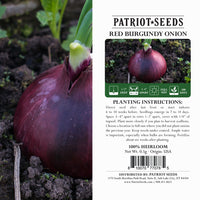 Thumbnail for heirloom red burgundy onion label