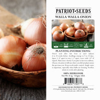 Thumbnail for heirloom walla walla onion label