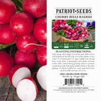 Thumbnail for Heirloom Cherry Belle Radish Seeds (4g) by Patriot Seeds