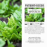 Thumbnail for Heirloom Bloomsdale Spinach Seeds (3g) by Patriot Seeds