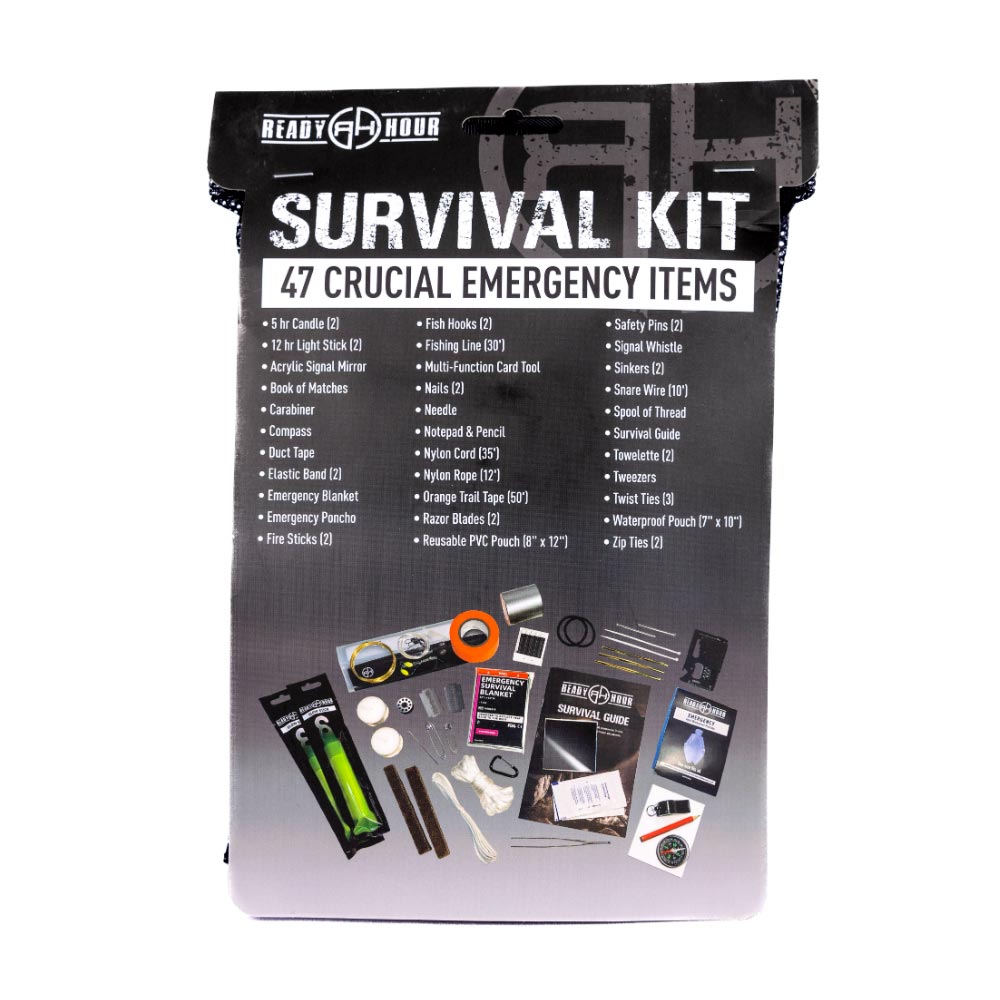 47-Piece Survival Kit by Ready Hour - My Patriot Supply