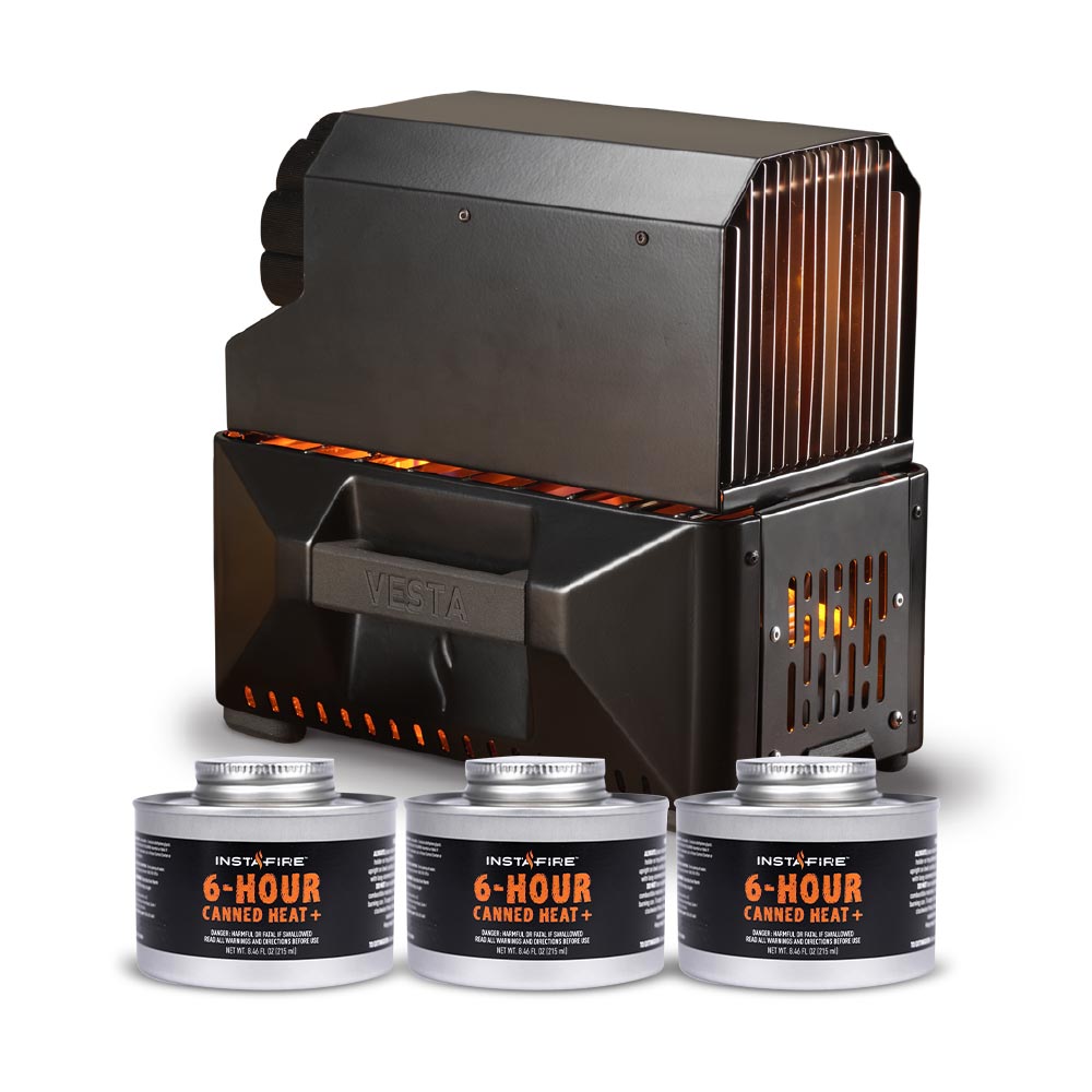 VESTA Self-Powered Indoor Space Heater & Stove by InstaFire - Welcome Offer