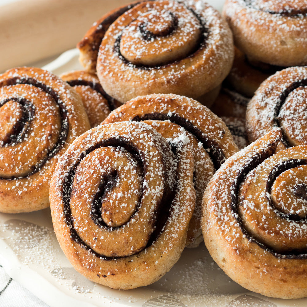 cinnamon rolls made from whole wheat flour