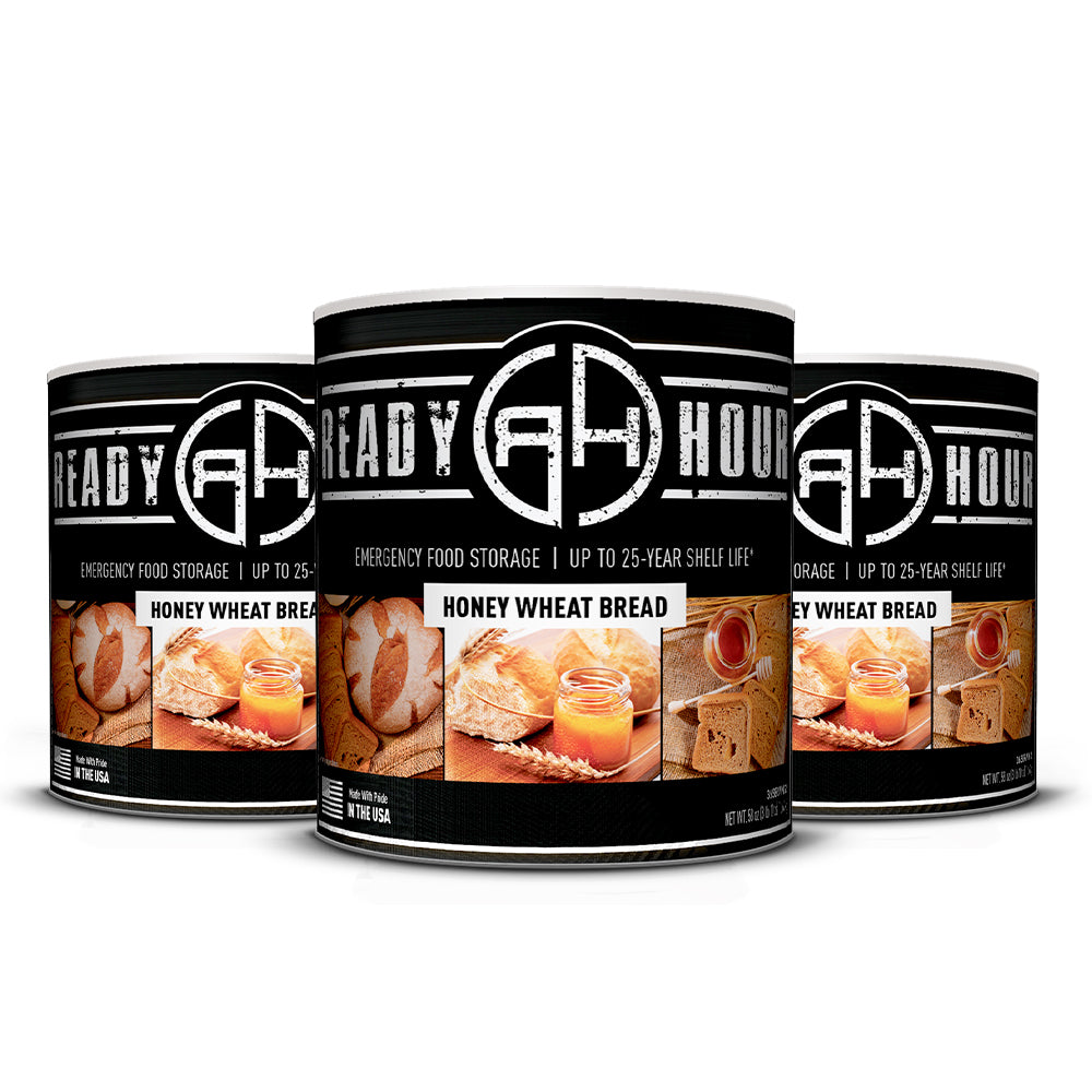 Honey Wheat Bread Mix #10 Cans (108 Servings, 3-pack) by Ready Hour