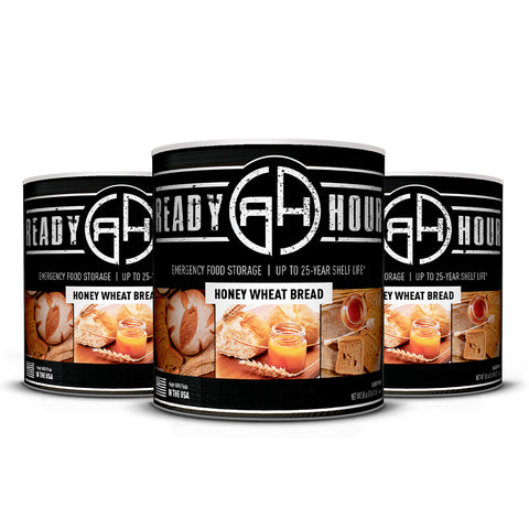 Image of Honey Wheat Bread Mix #10 Cans (108 Servings, 3-pack) by Ready Hour
