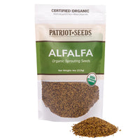 Thumbnail for Organic Alfalfa Sprouting Seeds by Patriot Seeds (4 ounces)