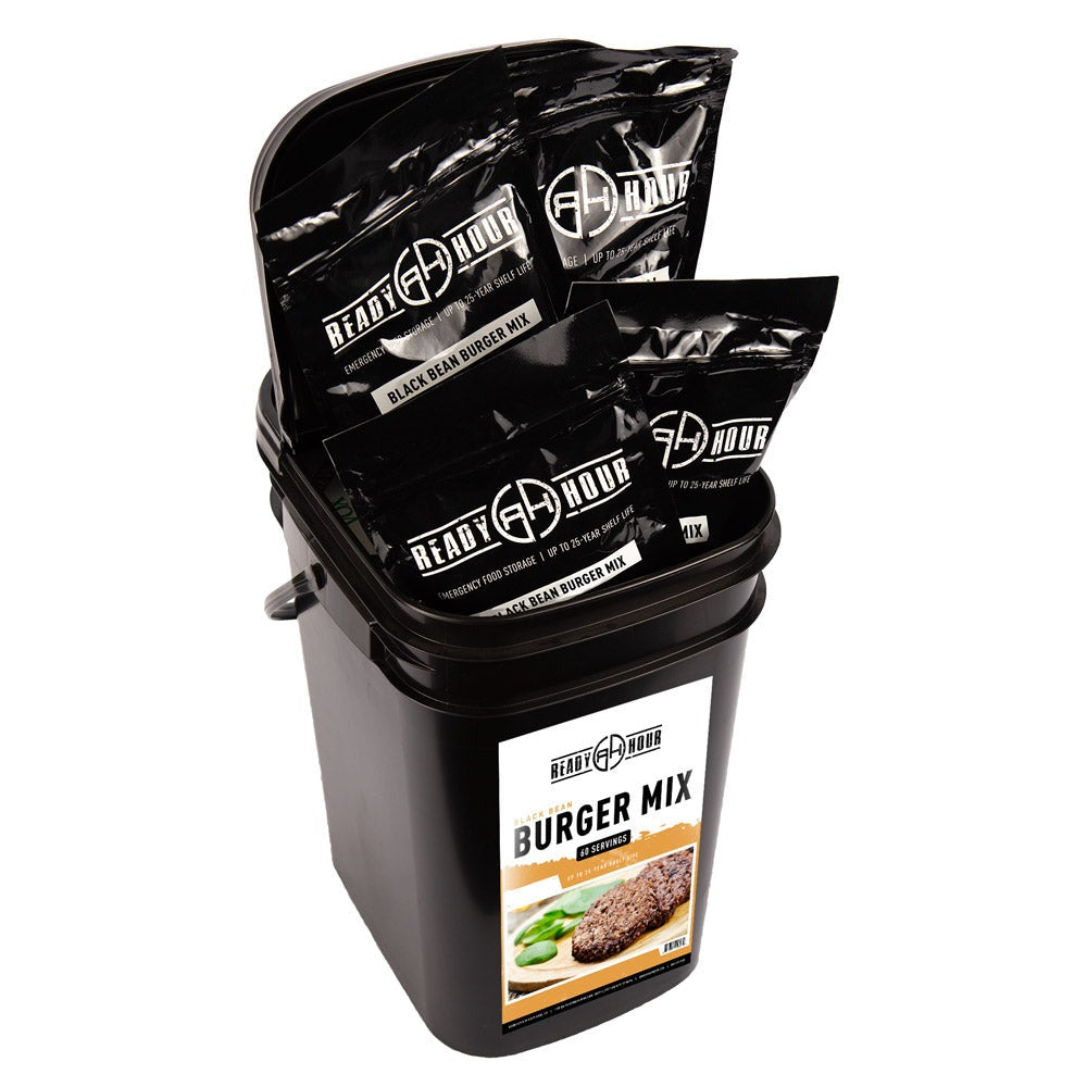 Black Bean Burger Mix Bucket (60 servings, 10pk)