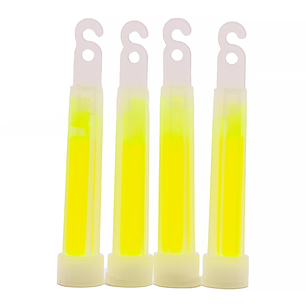 Four Pack 4" Green Light Glow Sticks