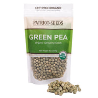 Thumbnail for Organic Green Pea Sprouting Seeds by Patriot Seeds (8 ounces)