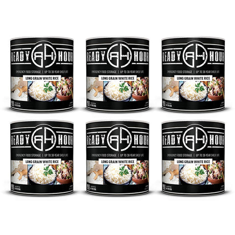 Image of Long Grain White Rice #10 Cans (282 total servings, 6-pack)