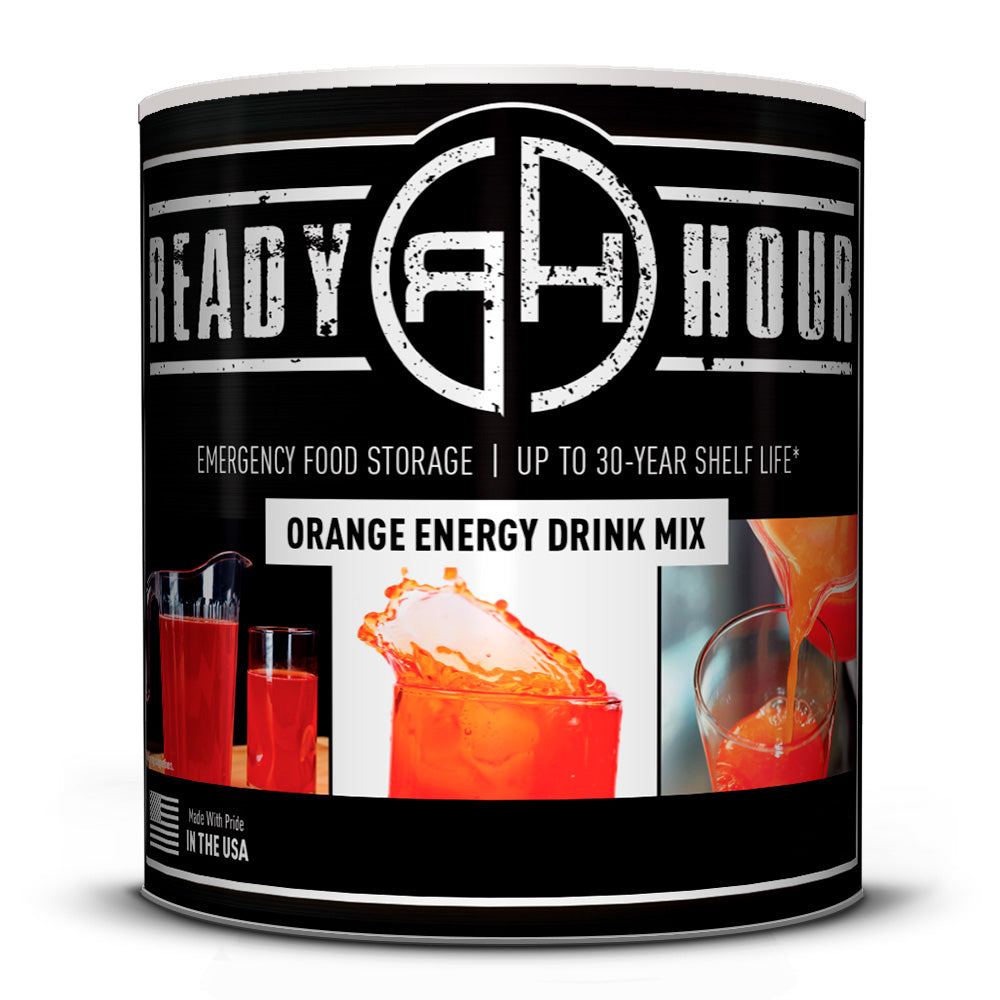 Orange Energy Drink Mix #10 Cans (189 total servings 3-pack)