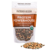 Thumbnail for Organic Protein Powerhouse Sprouting Seeds Mix by Patriot Seeds (8 ounces)