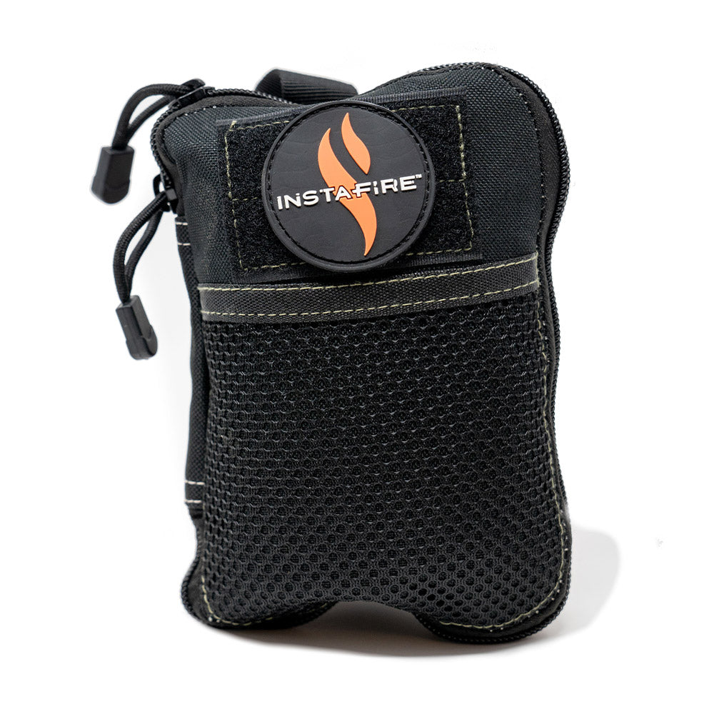 instafire fire item holding bag on white background