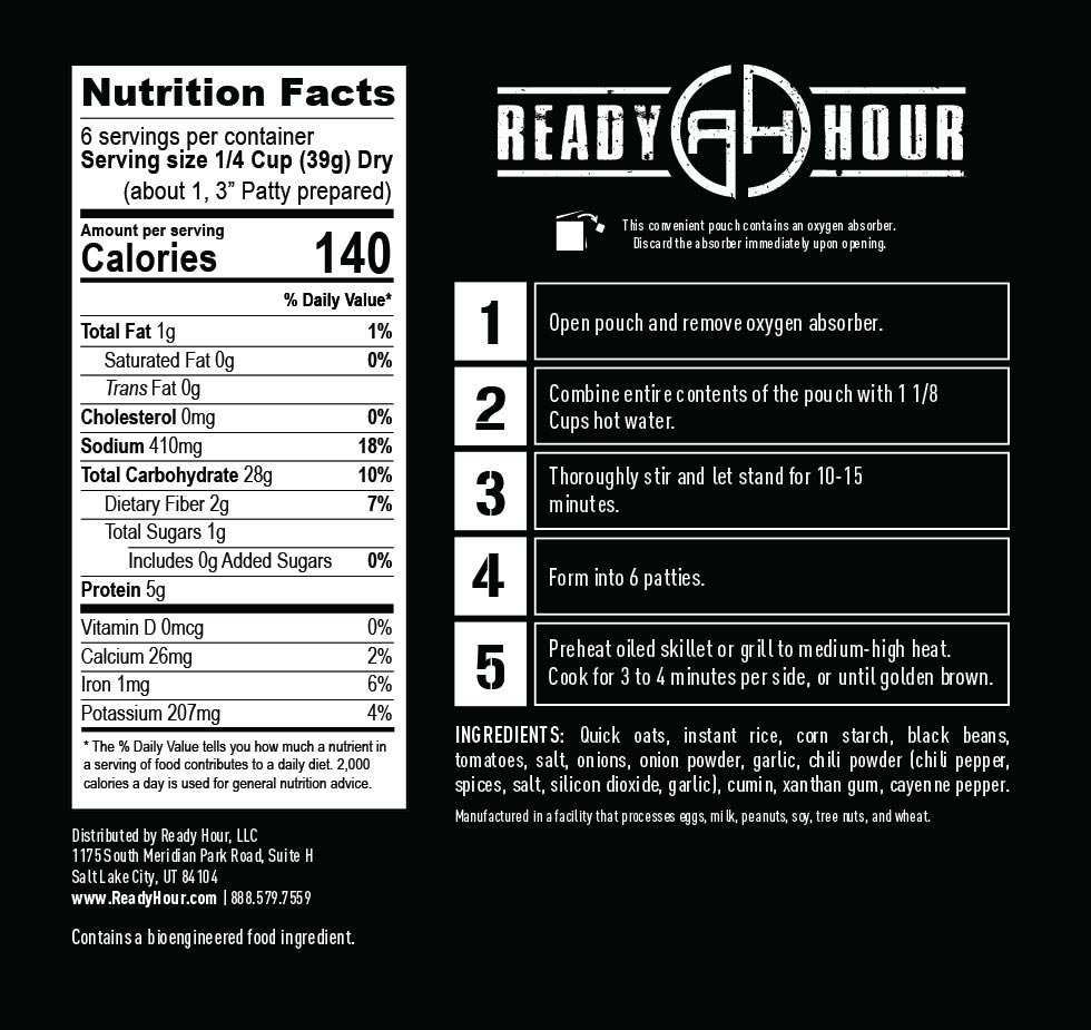Black Bean Burger Mix