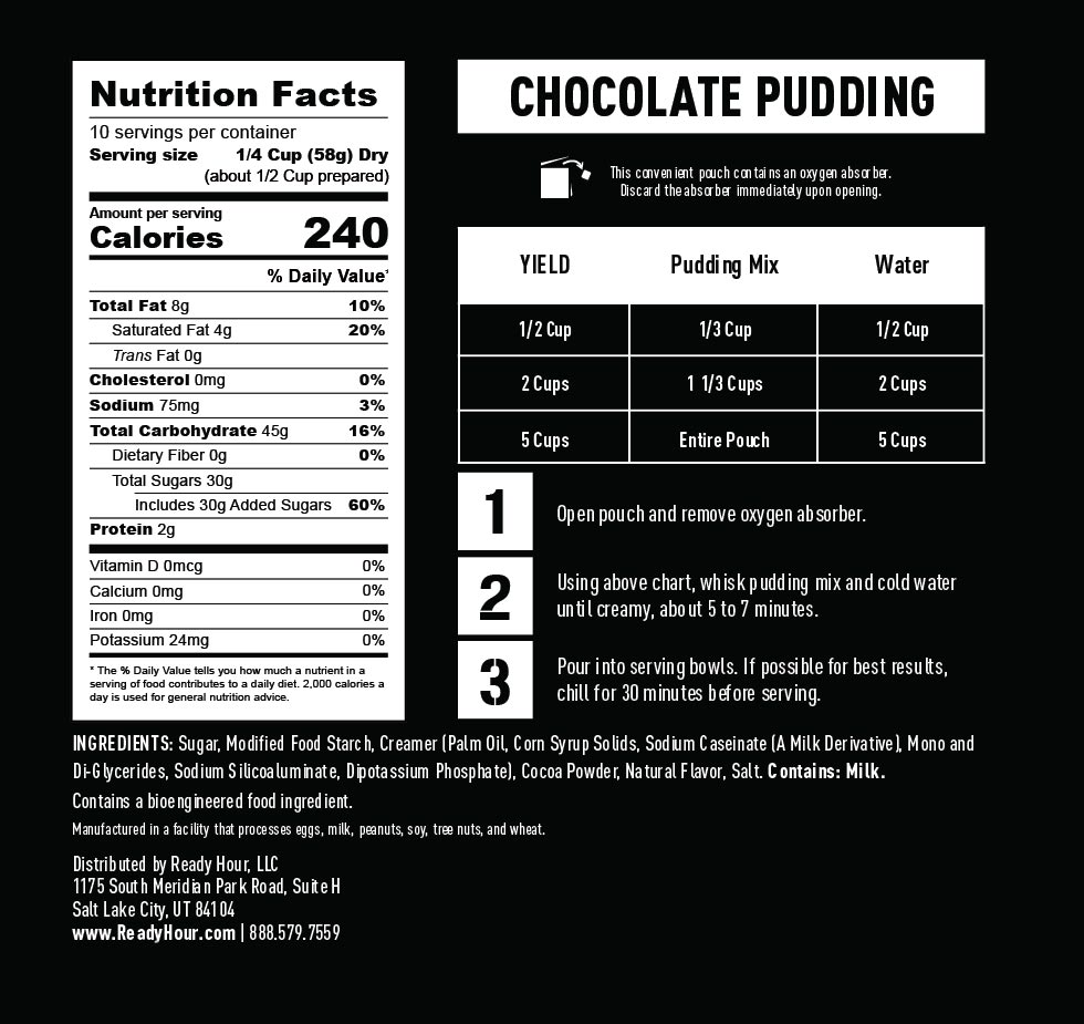 Chocolate Pudding Mix