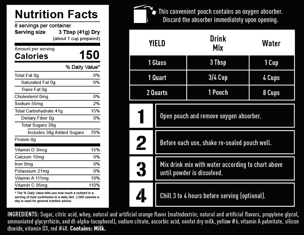Orange Energy Drink Mix