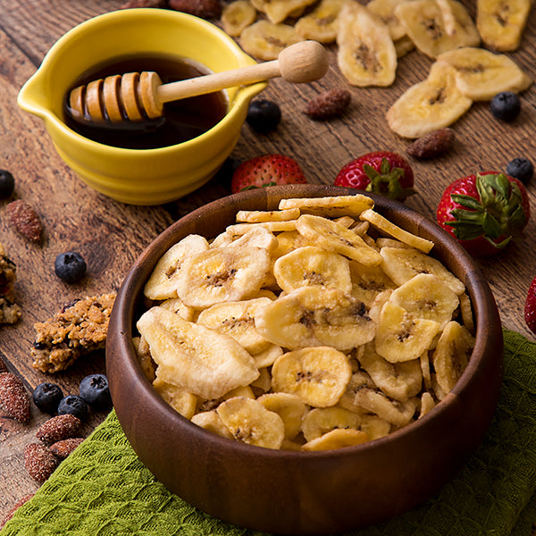 Sweetly Coated Banana Chips