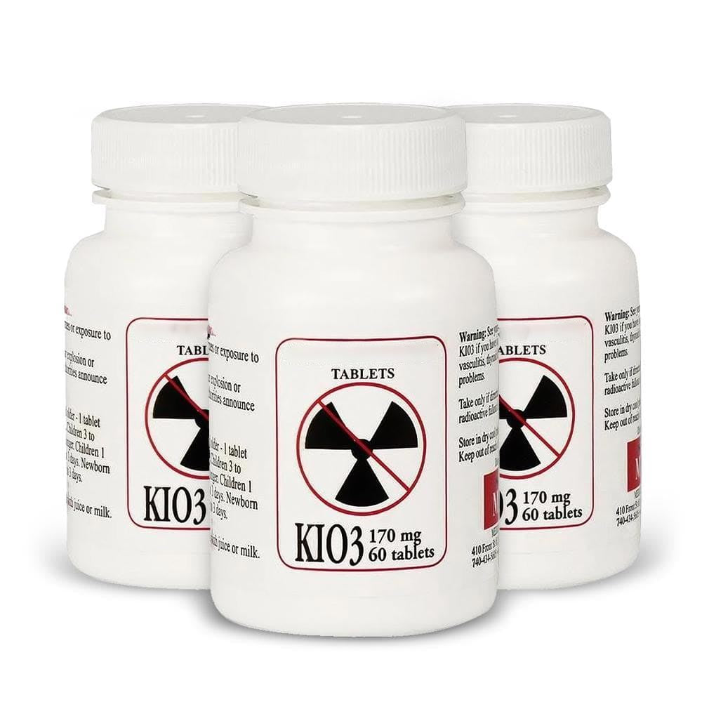 Potassium Iodate Tablets (3 pack, 180 ct)