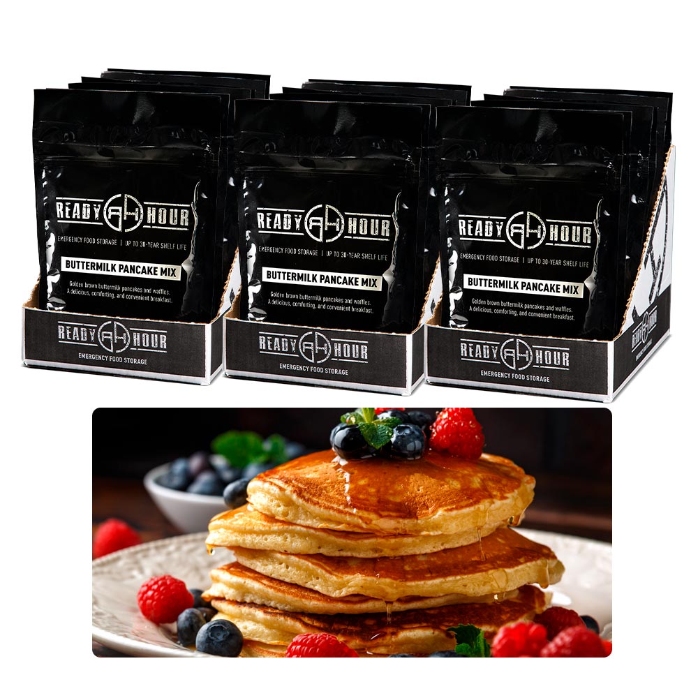 Buttermilk Pancake Mix Case 3-Pack Bundle (150 servings, 15 pk.)